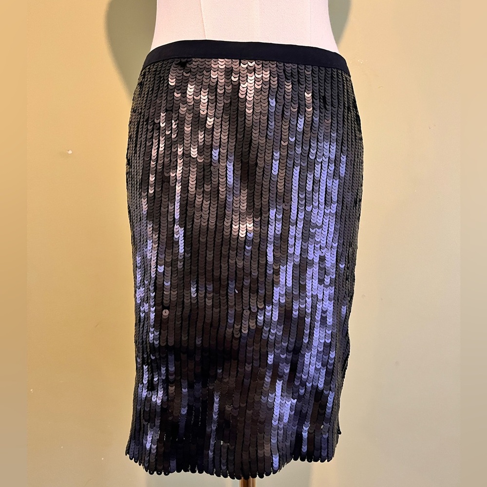 Boston‎ Proper Black Sequin Pencil Skirt